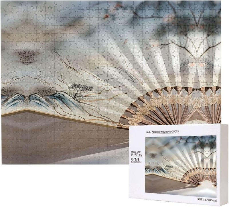 Phayah 500 قطعة لغز للأشخاص البالغين ديكور المنزل هدية حفلة عيد الميلاد 20.4 × 15 بوصة - Image 1